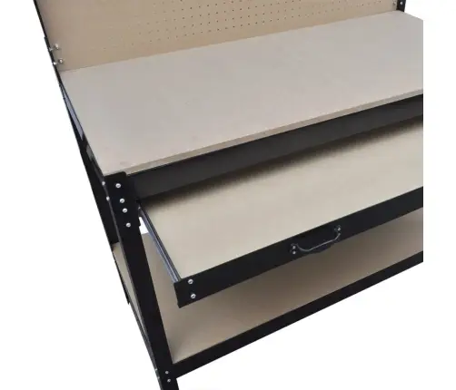 Darbastalis Su Sienele Įrankiams Kabinti Ir Stalčiumi