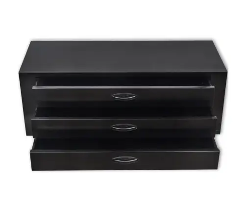 Instrumentu Kaste Ar 3 Atvilktnēm, Melns Metāls Vidaxl