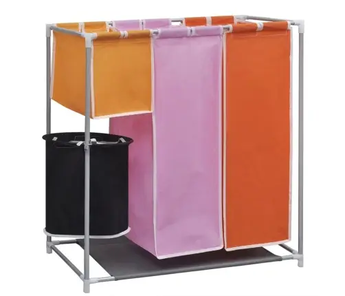 3-Daļīgs Veļas Grozs Ar Mazgāšanas Kasti