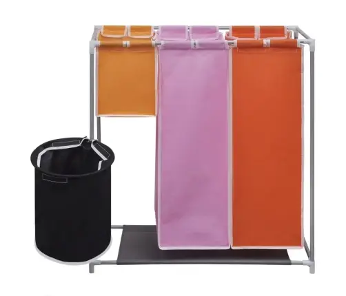 3-Daļīgs Veļas Grozs Ar Mazgāšanas Kasti