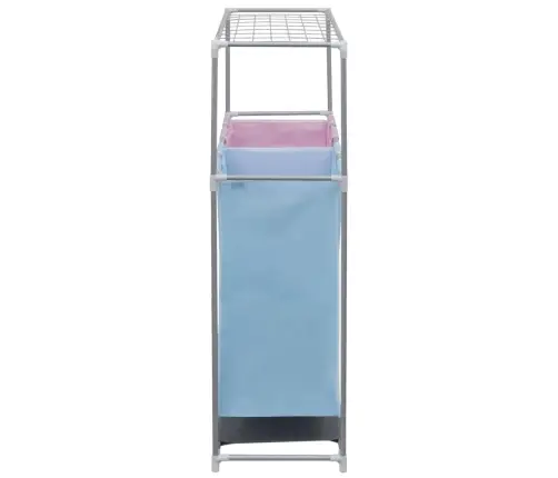 2-Daļīgs Veļas Grozs Ar Augšējo Žāvētāju Vidaxl