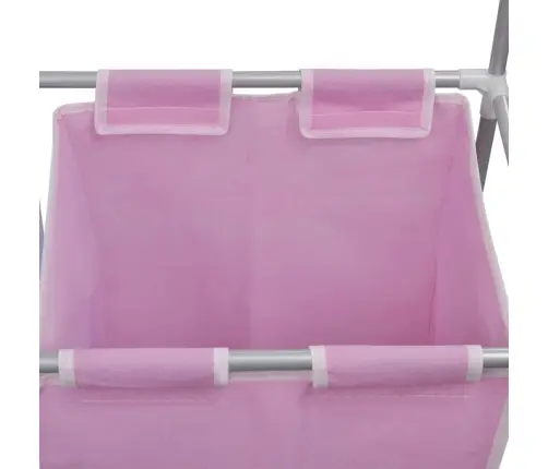 2-Daļīgs Veļas Grozs Ar Augšējo Žāvētāju Vidaxl