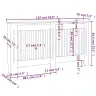 Baltos Mdf Grotelės Radiatoriui Paslėpti Su Lentyna, 152 Cm