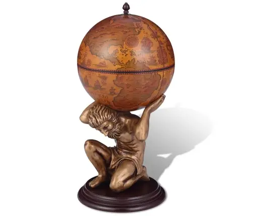 Gaublio Formos Baras Su Atlaso Stovo Dizainu, 42X42X85Cm