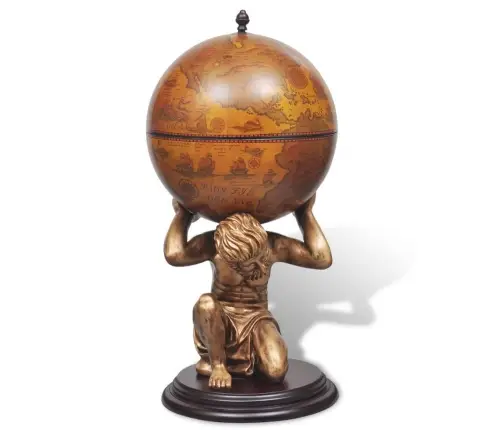 Gaublio Formos Baras Su Atlaso Stovo Dizainu, 42X42X85Cm