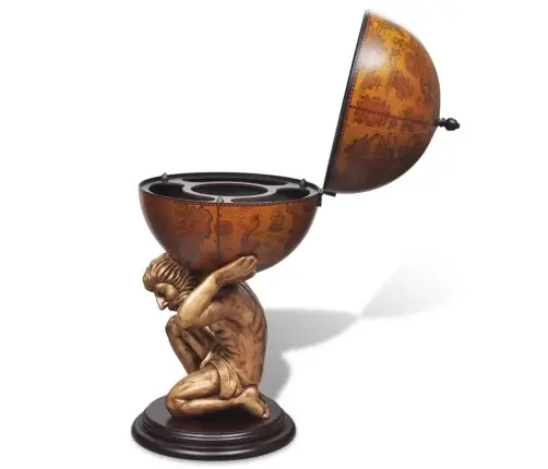 Gaublio Formos Baras Su Atlaso Stovo Dizainu, 42X42X85Cm