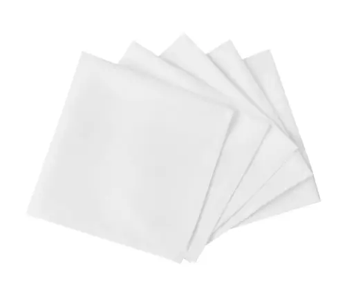 100 Vakariņu Salvetes, 50 X 50, Baltā Krāsā