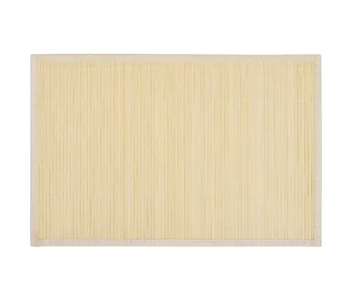 Bambusa Galda Paliktņi, 6 Gab., 30 X 45 Cm, Dabīgā Krāsā