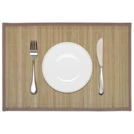 Bambusest Lauamatid 6 Tk, 30 X 45 cm Pruun