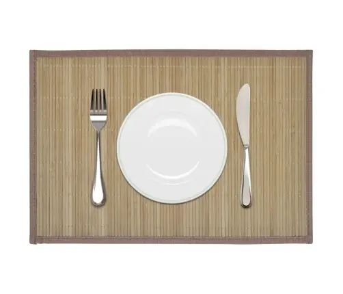 Bambusest Lauamatid 6 Tk, 30 X 45 cm Pruun
