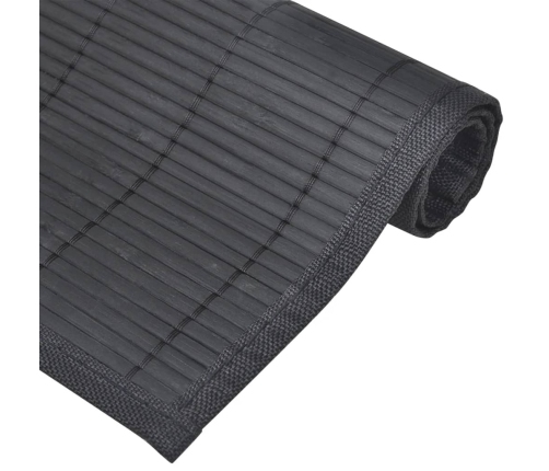 Bambusest Lauamatid 6 Tk, 30 X 45 cm Must