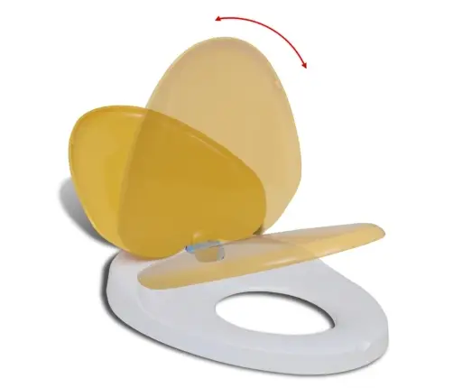 Bērnu, Pieaugušo Tualetes Poda Sēdeklis, Lēnās Aizvēršanas Funkcija