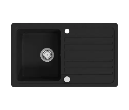 Pööratav Graniidiist Köögivalamu, Must