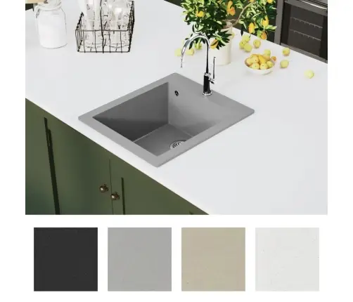 Tasapinnale Paigaldatav Köögivalamu, Graniit, Hall