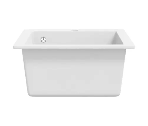 Įleidžiama Virtuvės Plautuvė, Granitas, Baltas Sp.