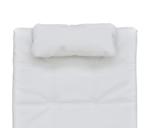 Kušetė Su Pagalvėle, Balta, Dirbtinė Oda