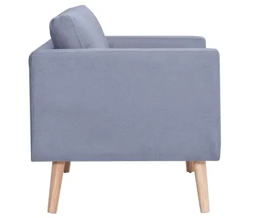 Dīvāns, Trīsvietīgs, Gaiši Pelēks Audums  Vidaxl