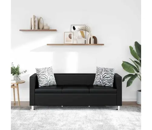 3 Istekohaga Diivan, Kunstnahast, Must