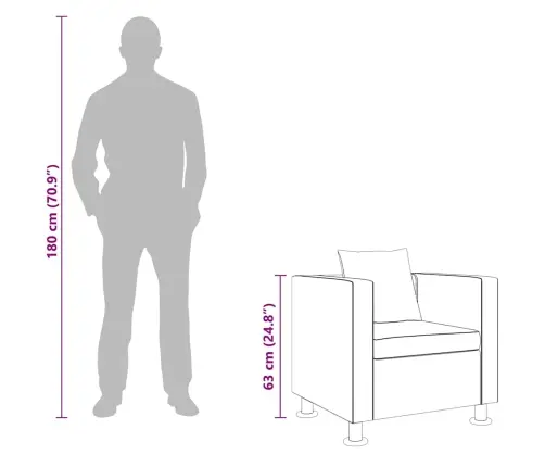 Atpūtas Krēsls, Balta Mākslīgā Āda Vidaxl