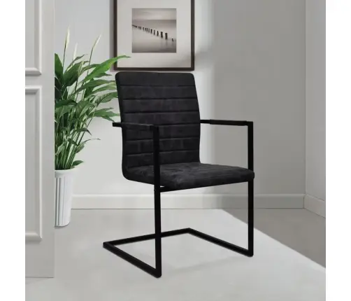 Konsoles Virtuves Krēsli, 2 Gab., Melna Mākslīgā Āda Vidaxl Konsoles Virtuves Krēsli, 2 Gab., Melna Mākslīgā Āda Vidaxl