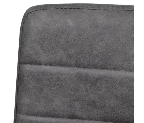 Konsoles Virtuves Krēsli, 2 Gab., Pelēka Mākslīgā Āda Vidaxl