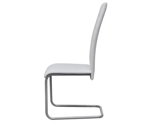 Konsoles Virtuves Krēsli, 2 Gab., Balta Mākslīgā Āda Vidaxl