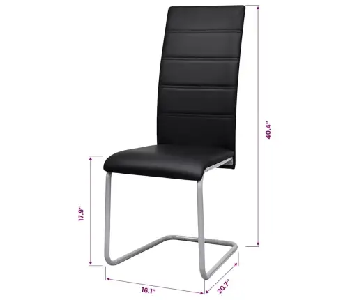 Konsoles Virtuves Krēsli, 2 Gab., Melna Mākslīgā Āda Vidaxl