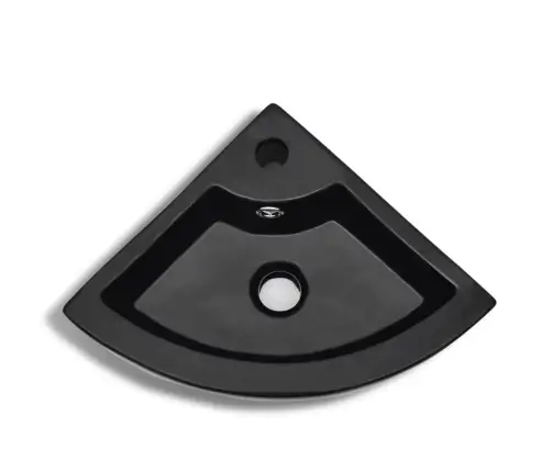 Valamu, Ülevooluavaga 45 X 32 X 12,5 cm Must