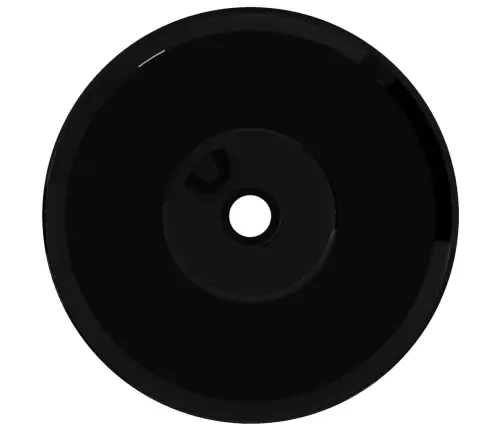 Keramikinis Vonios Praustuvas, Apvalus, Juodas