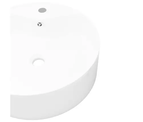 Valge Ümar Keraamiline Kraanikauss Vannituppa