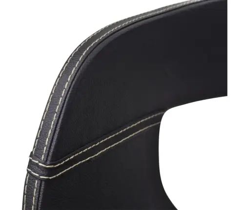 Söögitoolid 2 Tk, Must Painutatud Puit Ja Kunstnahk