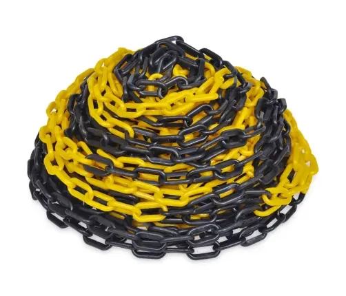 Norobežojošā Plastmasas Ķēde, Dzeltena Ar Melnu, 30M