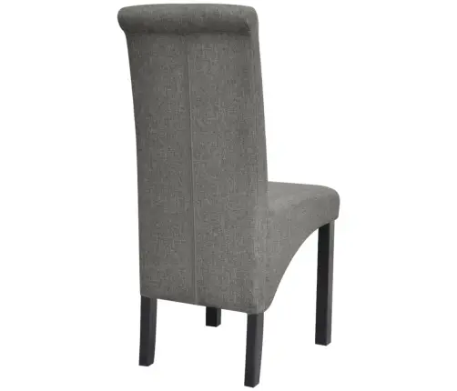 Virtuves Krēsli, 2 Gab., Gaiši Pelēks Audums Vidaxl