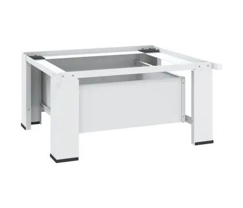 Veļasmašīnas Statīvs Ar Atvilktni, Balts Vidaxl