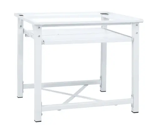 Pesumasina Alus Väljatõmmatava Riiuliga, Valge