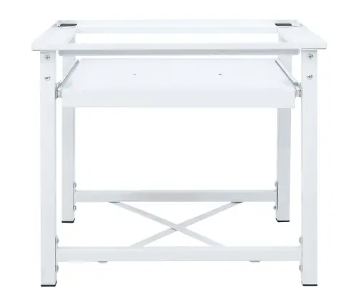 Pesumasina Alus Väljatõmmatava Riiuliga, Valge