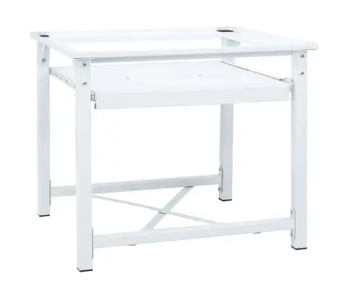 Pesumasina Alus Väljatõmmatava Riiuliga, Valge