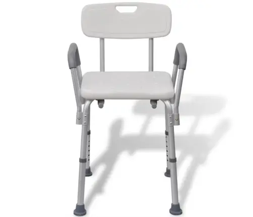 Dušas Krēsls, Alumīnijs, Balts  Vidaxl