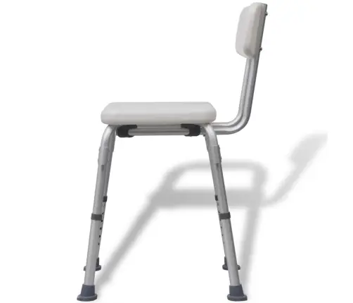 Dušas Krēsls, Alumīnijs, Balts  Vidaxl