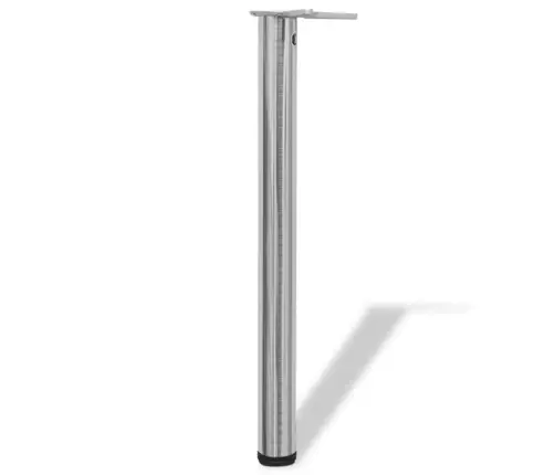 Galda Kājas, 4 Gab., Regulējamas, 710 Mm, Matēts Niķelis