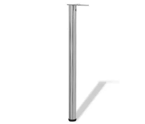 Galda Kājas, 4 Gab., Regulējamas, 870 Mm, Matēts Niķelis