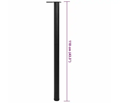 Reguleeritava Kõrgusega Lauajalad 4 Tk 1100 Mm