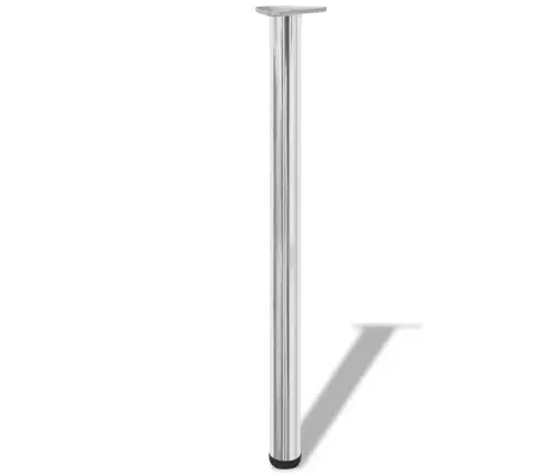 Galda Kājas, 4 Gab., Regulējamas, 870 Mm, Hroms