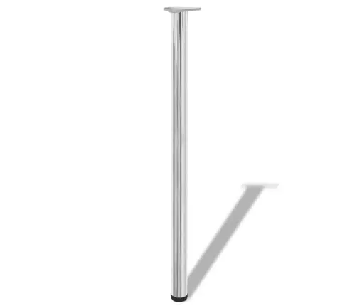 Galda Kājas, 4 Gab., Regulējamas, 1100 Mm, Hroms