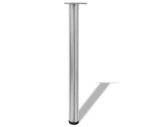 Galda Kājas, 4 Gab., Regulējamas, 710 Mm, Matēts Niķelis