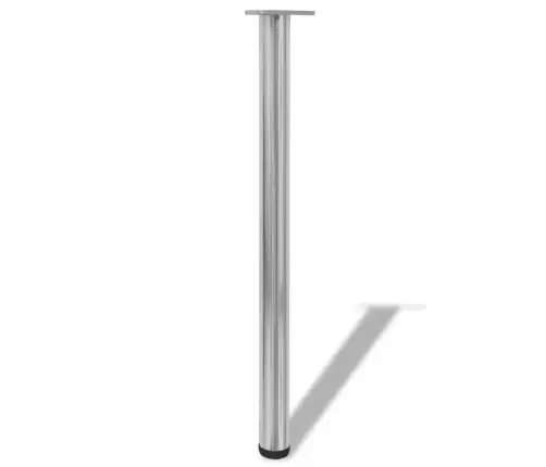 Galda Kājas, 4 Gab., Regulējamas, 870 Mm, Matēts Niķelis