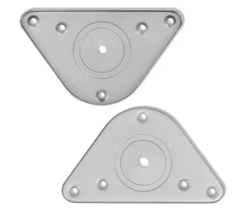 Galda Kājas, 4 Gab., Regulējamas, 870 Mm, Matēts Niķelis