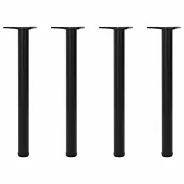 Reguliuojamo Aukščio Stalo Kojos, 4Vnt., Juodos Spalvos, 710Mm