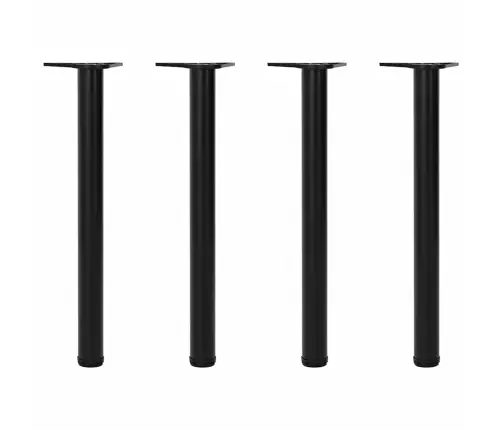 Galda Kājas, 4 Gab., Regulējamas, 710 Mm, Melnas
