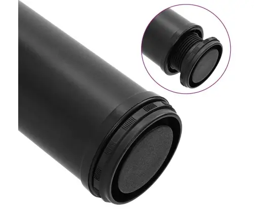 Galda Kājas, 4 Gab., Regulējamas, 710 Mm, Melnas